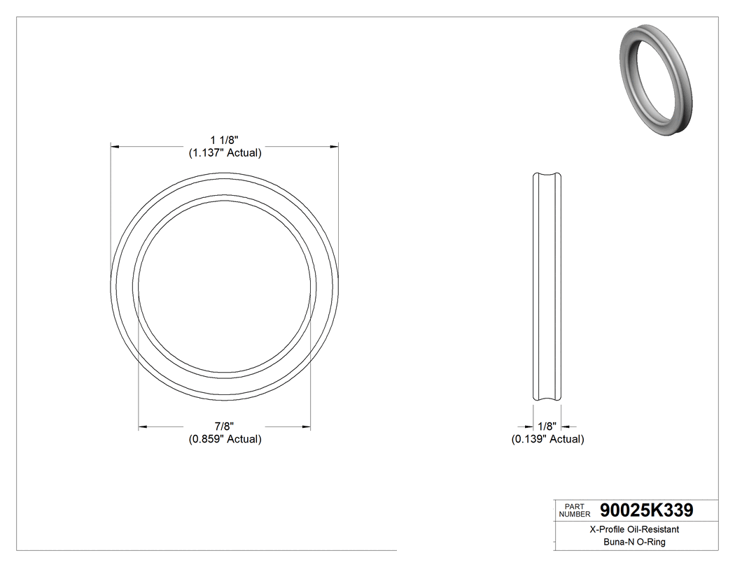 Technical drawing - 90025K339